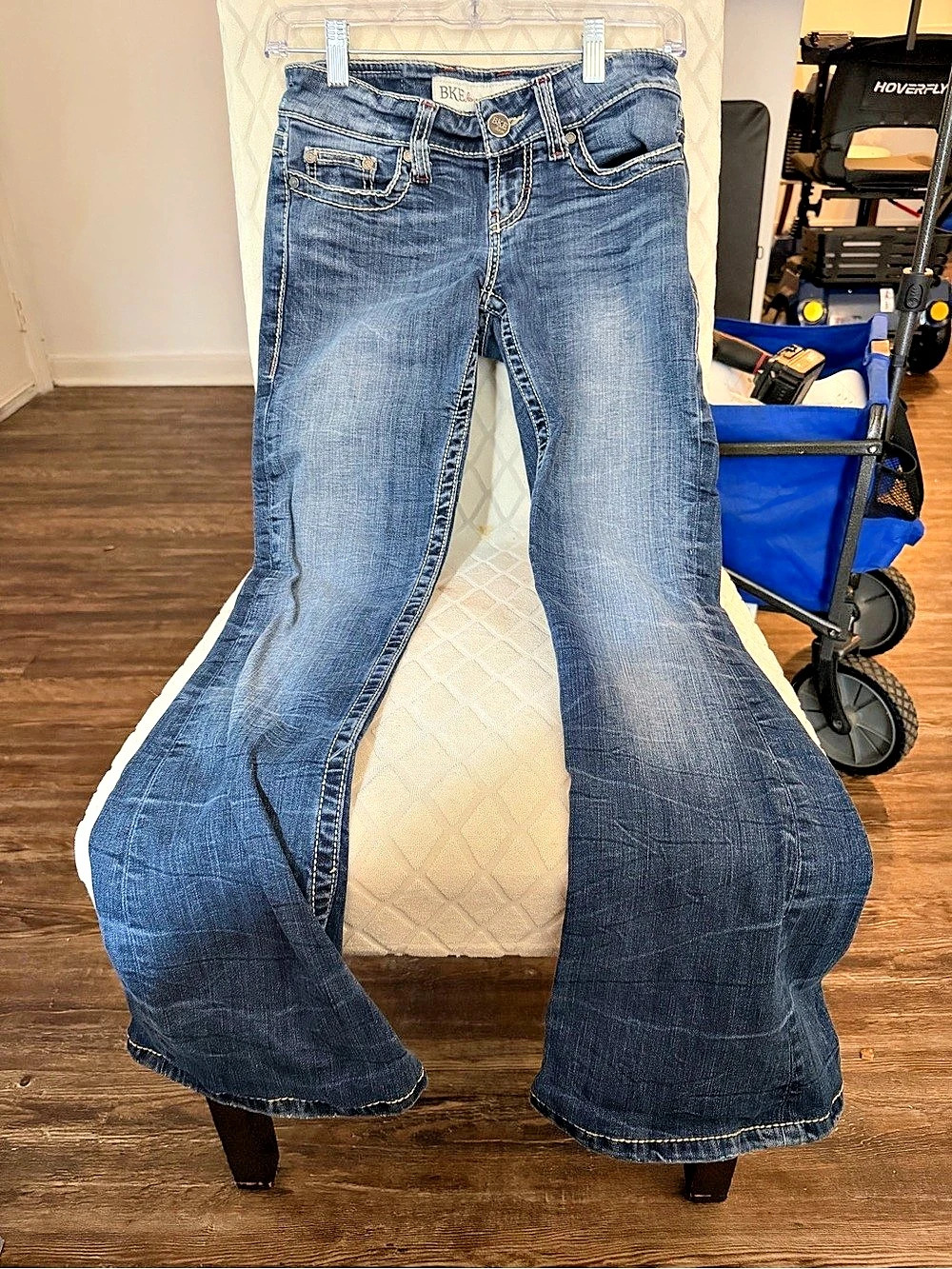 BKE by Buckle Stella Flare Jeans in Blue Waist 25